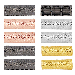 (52) Непрозрачная лаванда 8шт. 4 цвета сплава ремешок для часов адаптер разъемы, аксессуары для отделки ремня для часов, колонка, разноцветные, 24x8x6.5 мм, отверстия : 2 mm и 3x2 мм, 2 шт / цвет