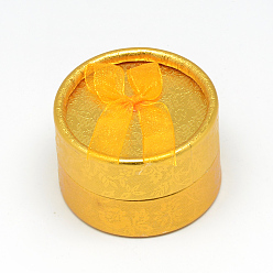 Or Bague de boîtes en carton, plat rond, or, 5.5x3.5 cm