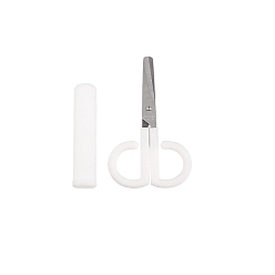 Белый Ножницы из нержавеющей стали, швейные ножницы, с пластиковой ручкой, белые, 90x55 мм