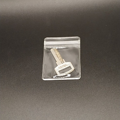 Прозрачный Прозрачные пластиковые пакеты для хранения ювелирных изделий с застежкой-молнией, многоразовые пакеты с верхним уплотнением, прозрачные, 7x5 см