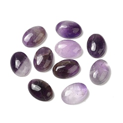 Фиолетовый Овальные природный аметист кабошоны, фиолетовые, 14x10x5 мм