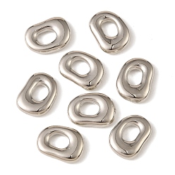 Platino Colgantes de plástico, encanto de lágrima, Platino, 15x11x3.5 mm, agujero: 6x4.5 mm