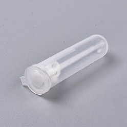 White DIY Crystal Epoxy Resin Material Filling, Mushroom, For Display Decoration, with Transparent Tube, White, 20x11.5x9mm