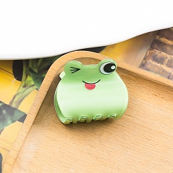 Лягушка Пластиковые заколки для волос из пвх, аксессуары для волос для женщин и девочек, лягушка, 38x46x34 мм