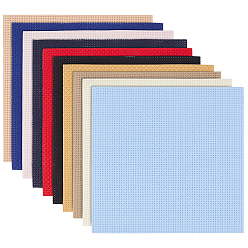 (52) Непрозрачная лаванда 20 шт. 10 цвета квадратные листы ткани для вышивки крестом, хлопковая ткань для вышивки, для изготовления швейных изделий, разноцветные, 152x152x0.6 мм, 2 шт / цвет