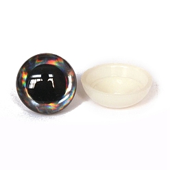 Коричневый Полукруглые глаза для куклы из АБС-пластика, безопасные глаза, с распоркой, коричневые, 18 мм