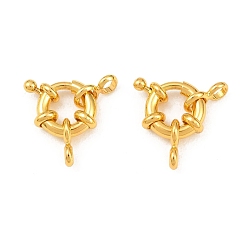 Золотой Латунная застежка пружинного кольца, золотые, 11x5 мм, трубчатые поручни: 8.5x4.5x1.5мм, отверстие : 2 мм