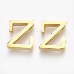 Letter Z 304 Stainless Steel Pendants, Golden, Letter, Letter.Z, 12x10.5x3mm, Hole: 1.8mm