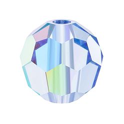 30020 200 Light Sapphire AB Хрустальные бусины preciosa®, чешский хрусталь, 451 19 602 круглый, 30020 200 светлый сапфир ab, 6 мм, отверстие : 1.2 мм