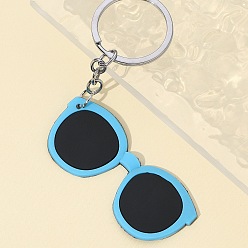 Темно-Голубой Силиконовые брелки, украшения для сумок и кошельков, солнцезащитные очки, глубокое синее небо, 16x3 см