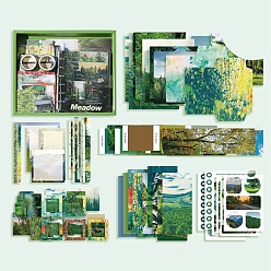 Темно-Зеленый Набор бумаги для скрапбукинга, для альбома для вырезок diy, справочная бумага, украшение дневника, темно-зеленый, 230x185 мм, 155 шт / комплект