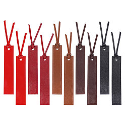 (52) Непрозрачная лаванда 10шт 5 цвета закладка из искусственной кожи, прямоугольные, разноцветные, 190~195 мм, 2 шт / цвет