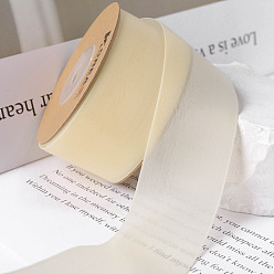 Светлый Золото-желтый Полиэфирные ленты, для изготовления аксессуаров для бантиков для волос, подарочная упаковка, светлый золотарник желтый, 2 дюйм (50 мм), около 10 ярдов (9.14 м) / рулон