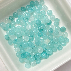Flower Amazonite Искусственные цветочные бусины из амазонита, рондель, 4.5x2.5 мм, отверстие : 1 мм