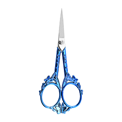 Синий Ножницы из нержавеющей стали бабочки, ножницы для вышивания, швейные ножницы, синие, 120x50 мм