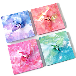 Разноцветный Бумага для оригами, складная бумага ручной работы, для детской школы поделки и декоративно-прикладного искусства, красочный, 95x95 мм