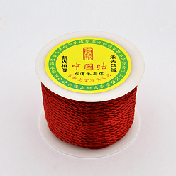 Rot Runde saite Polyester Kordel, rot, 3 mm, ca. 30.62 Yards (28 m)/Rolle