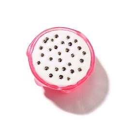 Питайи Гальваническое покрытие УФ-лампой непрозрачные фруктовые смоляные кабошоны, радужный, питайи, 10.5 мм