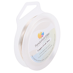 Серебро Круглая медная проволока для изготовления ювелирных изделий, серебряные, 22 датчик, 0.6 мм, около 65.61 футов (20 м) / рулон