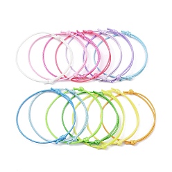 (52) Непрозрачная лаванда 14шт. 14 цвета, экологически чистый корейский вощеный полиэфирный шнур, для изготовления регулируемого браслета, разноцветные, внутренний диаметр: 3-1/8~3-1/4 дюйм (7.9~8.15 см), 1 шт / цвет