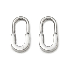 Stainless Steel Color 304 Stainless Steel Charms, Pins Charms, Stainless Steel Color, 10x5x1.5mm, Hole: 2.8x7.6mm