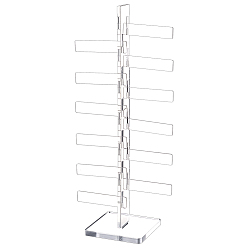 Clear 12-Tier Acrylic Display Risers for Game Accessories, Clear, 7.8x7.8x30cm