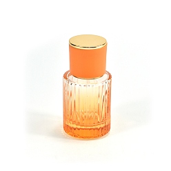 Оранжевый Стеклянный распылитель колонки, для эфирных масел, духи, оранжевые, 4.1x8.5 см, емкость: 30 мл (1.01 жидких унций)