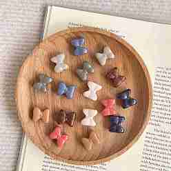 (52) Непрозрачная лаванда Европейский бусы акриловые, бусины с большим отверстием, бантом, разноцветные, 13.7x15 мм, отверстие : 4.5 мм