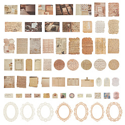 (52) Непрозрачная лаванда 2 сумки 2 стили набор бумаги для скрапбукинга, для альбома для вырезок diy, поздравительная открытка, справочная бумага, журнал, прямоугольник и плоский круглый и слово, разноцветные, 22~97x12~80x0.1~0.2 мм, 1 сумка / стиль