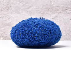 Синий Пряжа из шерсти и полиэстера, для ткачества, вязание крючком, синие, 0.5 мм, 200м/моток