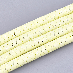 Шампанско-Желтый Природный агат бисер нитей, окрашенные, волна, шампанское желтый, 6.5~7x4~4.5 мм, отверстие : 1.2 мм, около 128 шт / нитка, 15.7 дюйм