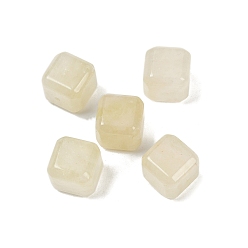 Лимонный Кварц Натуральные бусины из лимонного кварца (нагретые)., кубические, 12x11.5x12 мм, отверстие : 1.2 мм