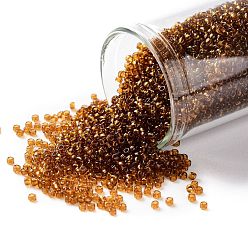 (941) Transparent Smoked Topaz TOHO 15/0 Round Beads, Japanese Seed Beads, (941) Transparent Smoked Topaz, 1.5mm, Hole: 0.7mm, about 3000pcs/bottle, 10g/bottle