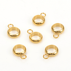 Золотой 304 дуги из нержавеющей стали, петля под залог, плоско-круглые, золотые, 9.5x6.8x2.3 мм, отверстие : 1.8 мм, внутренний диаметр: 5 мм