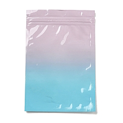 Colorful Gradient Color Gradient Color Plastic Packaging Resealable Bags, Top Self Seal Pouches, Rectangle, Colorful, 15x10x0.15cm, Unilateral Thickness: 2.5 Mil(0.065mm)
