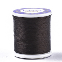 Кокосово-Коричневый Нейлоновые 66 нитки с покрытием для бисера, кокосового коричневый, 0.1 мм, около 54.68 ярдов (50 м) / рулон