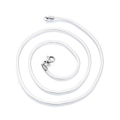 Нержавеющая Сталь Цвет Не тускнеет 304 ожерелье из нержавеющей стали с цепочкой в виде елочки для мужчин, цвет нержавеющей стали, 17.72 дюйм (45 см), широк: 2 мм