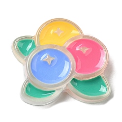 Blueberry Кабошоны из полупрозрачной смолы, с эмалью, черника, 20.5x23x6.5 мм