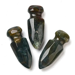 (RRHB277) Кристалл на подкладке из медово-бежевого цвета Натуральный индийский агат резной меч модель орнамент, для настольных украшений домашнего дисплея, 52~52.5x20~20.5x12~12.5 мм