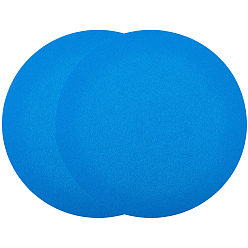 Синий Фетровые подложки для компакт-дисков, коврики для пластинок, плоско-круглые, синие, 295x3 мм, отверстие : 7 мм