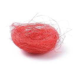 Red Jute Twine Imitation Bird's-nest, for Easter, Red, 98~100x48~50mm, Inner Size: 72~74mm