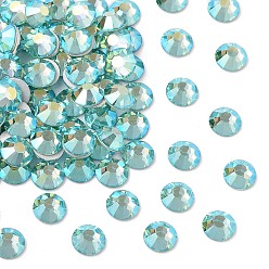 50005 200 Caribbean Sea AB Preciosa® maxima crystal без горячей фиксации плоские камни, чешский хрусталь, срыв твердой мозговой оболочки, круглый(438 11 615 шатон-роза), 50005 200 карибское море ab, ss 6 (1.9~2.1 мм)