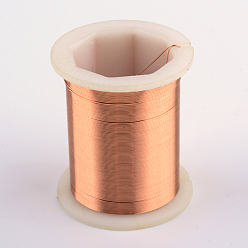 Raw Bare Round Copper Wire, Raw Copper Wire, Copper Jewelry Craft Wire, 28 Gauge(0.3mm), about 164.04 Feet(50m)/roll