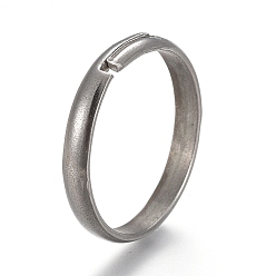 Нержавеющая Сталь Цвет Устойчивые к потускнению регулируемые 201 простые кольца из нержавеющей стали, цвет нержавеющей стали, внутренний диаметр: 18 мм