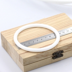 Ring Пластиковый венок макраме цветочный обруч, Для дома, автомобиля, поделки, свадебные настенные украшения, кольцо, 98 мм