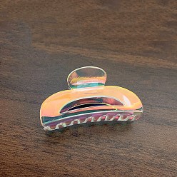 Arch Акриловые коготь заколки, аксессуары для волос для женщин и девочек, арка, 52x100 мм