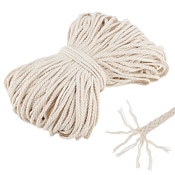 Бежевый 100м хлопковая лента, для пошива одежды из ткани аксессуары, бежевые, 1/4 дюйм (5 мм), около 109.36 ярдов (100 м) / комплект