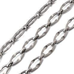 Нержавеющая Сталь Цвет 304 цепи натяжные нержавеющие, несварные, цвет нержавеющей стали, 14x7.5x1.3 мм