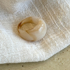 Желтая Старая Ткань  Кольца из смолы для женщин, старое кружево, внутренний диаметр: 18 мм