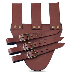 Седло Коричневый Кобура для средневековых мечей из искусственной кожи для мужчин, держатель ножен для рапиры, с пряжками из сплава, седло коричневый, 200x175x12 мм